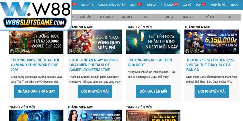 Đăng Ký W88 - Hướng Dẫn Thiết Lập Acc Thành Công 100% 7 Khuyến mãi hấp dẫn dành cho thành viên mới đăng ký tại nhà cái W88
